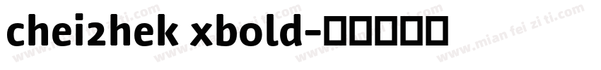 chei2hek xbold字体转换